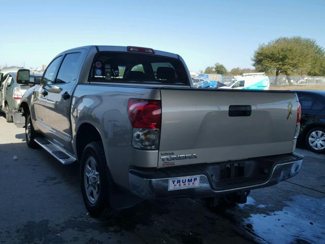 5TFEV54178X051392 - 2008 TOYOTA TUNDRA CRE BEIGE photo 3