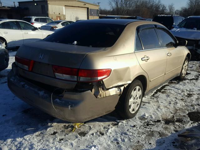 1HGCM56344A029843 - 2004 HONDA ACCORD LX GOLD photo 4