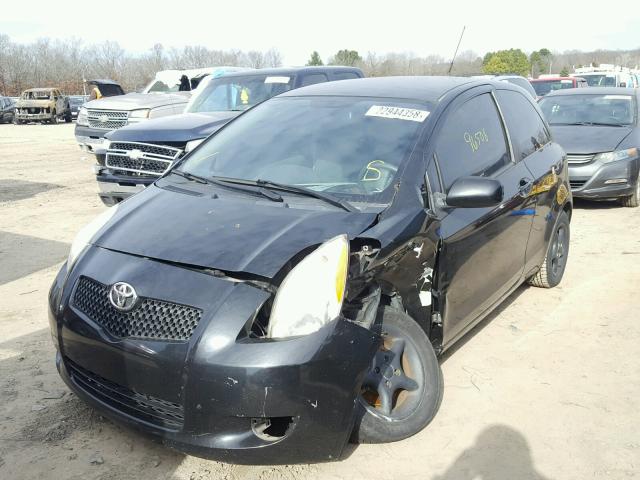 JTDJT923085142354 - 2008 TOYOTA YARIS BLACK photo 2