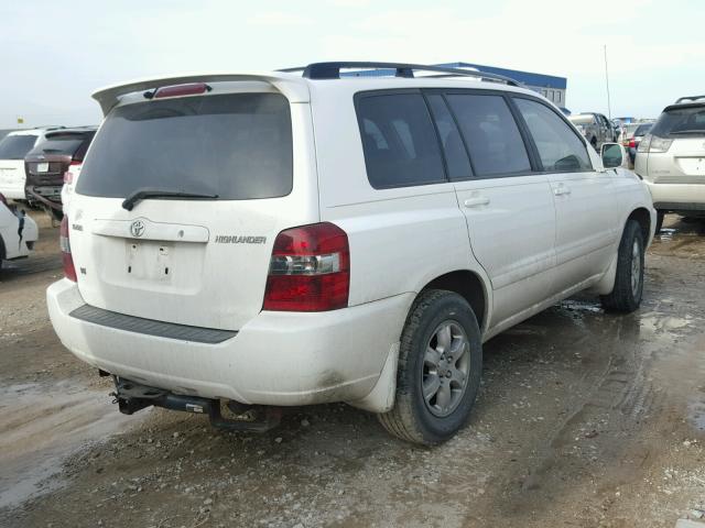 JTEGP21A950048791 - 2005 TOYOTA HIGHLANDER WHITE photo 4