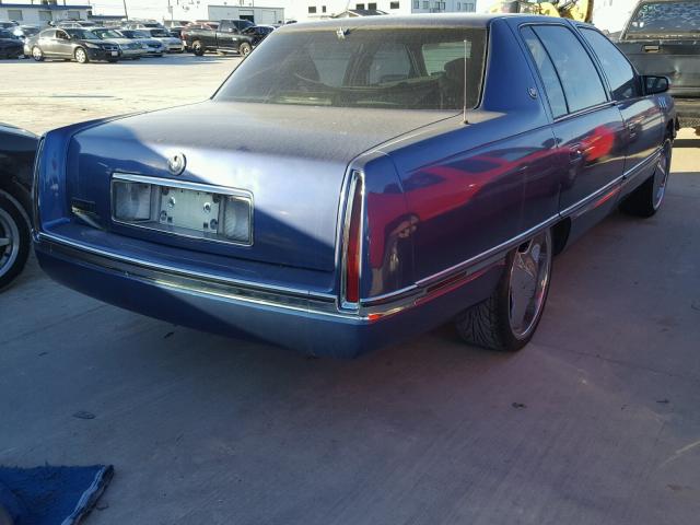 1G6KD52Y6TU217436 - 1996 CADILLAC DEVILLE BLUE photo 4