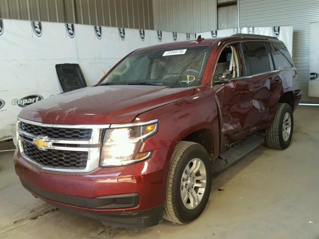 1GNSCBKC2HR164397 - 2017 CHEVROLET TAHOE C150 BURGUNDY photo 2