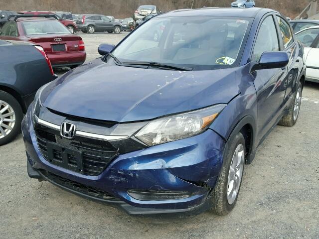 3CZRU6H36HG700510 - 2017 HONDA HR-V LX BLUE photo 2