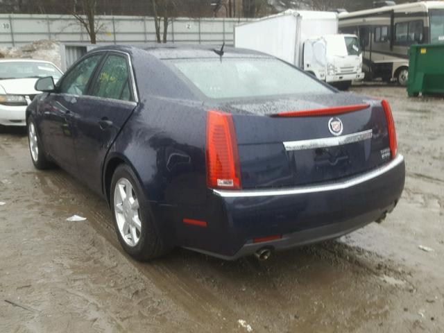 1G6DF577X80171045 - 2008 CADILLAC CTS BLUE photo 3