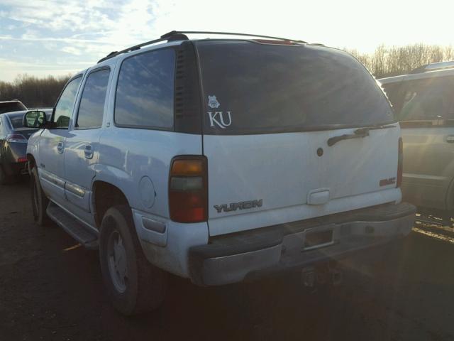 1GKEK13Z92J217659 - 2002 GMC YUKON WHITE photo 3