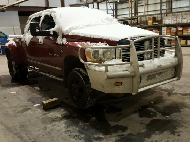 3D7MX49C06G281888 - 2006 DODGE RAM 3500 RED photo 1