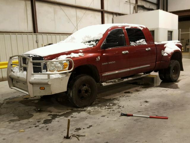 3D7MX49C06G281888 - 2006 DODGE RAM 3500 RED photo 2