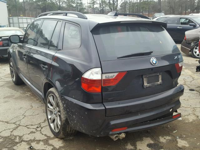 WBXPC9C4XAWJ32726 - 2010 BMW X3 XDRIVE3 BLACK photo 3