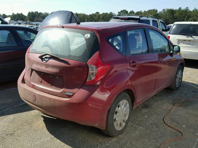 3N1CE2CP5EL399259 - 2014 NISSAN VERSA NOTE MAROON photo 4