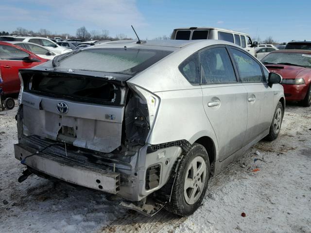 JTDKN3DU3A0223451 - 2010 TOYOTA PRIUS SILVER photo 4