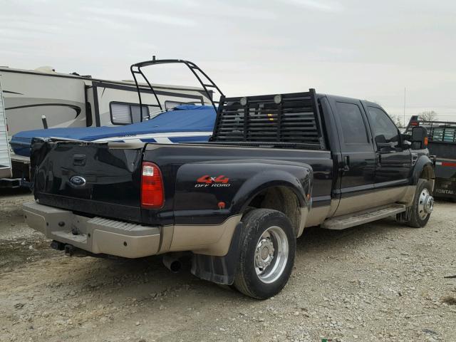 1FTXW43R58EA60546 - 2008 FORD F450 SUPER BLACK photo 4