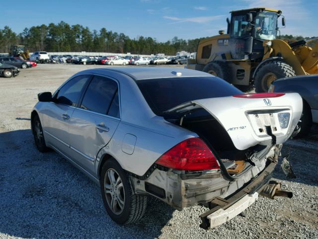 JHMCM56886C006789 - 2006 HONDA ACCORD EX SILVER photo 3