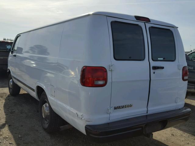 2B7KB31Z2VK509546 - 1997 DODGE RAM VAN B3 WHITE photo 3