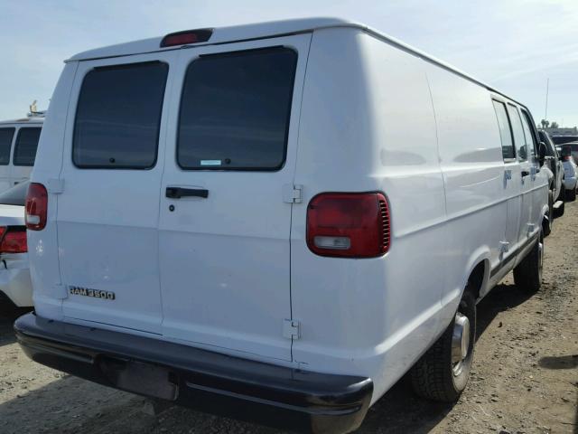 2B7KB31Z2VK509546 - 1997 DODGE RAM VAN B3 WHITE photo 4