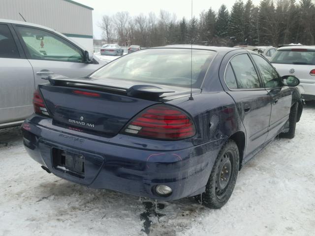 1G2NF52F24M636909 - 2004 PONTIAC GRAND AM S BLUE photo 4