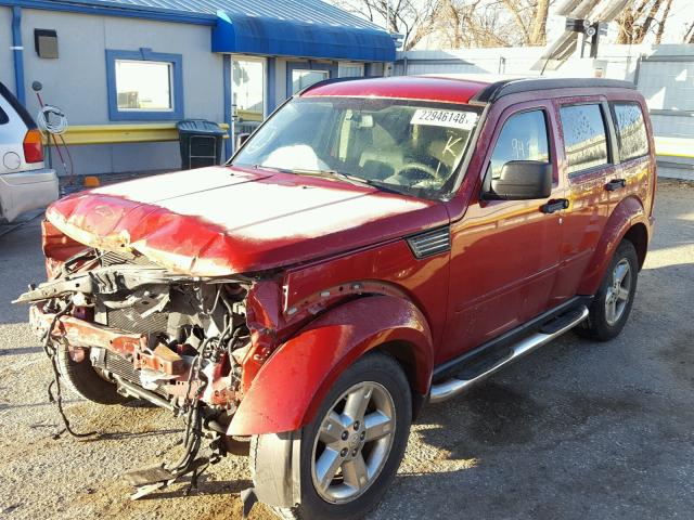 1D8GU58KX7W553057 - 2007 DODGE NITRO SLT RED photo 2