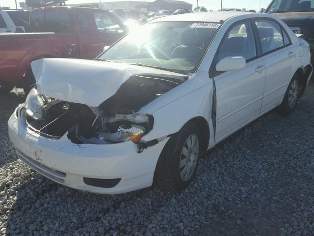 1NXBR32E83Z122249 - 2003 TOYOTA COROLLA CE WHITE photo 2