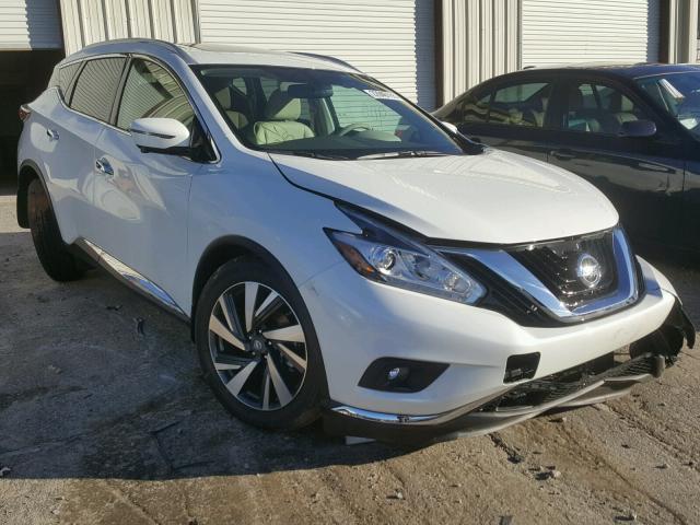 5N1AZ2MH3HN197262 - 2017 NISSAN MURANO S WHITE photo 1