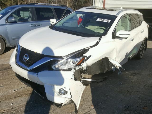 5N1AZ2MH3HN197262 - 2017 NISSAN MURANO S WHITE photo 2