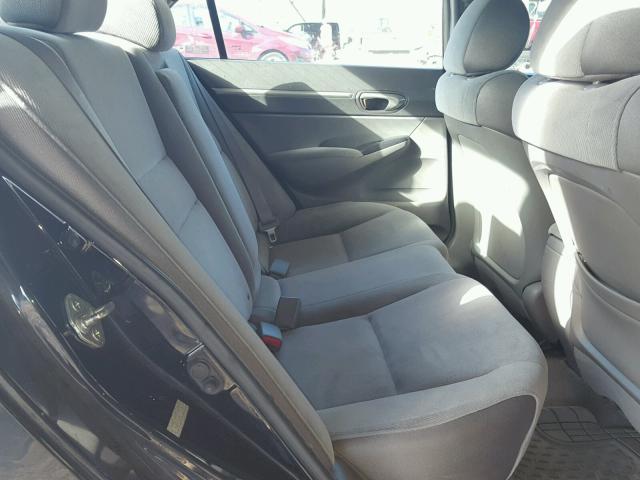 1HGFA16888L093548 - 2008 HONDA CIVIC EX შავი ფოტო 6