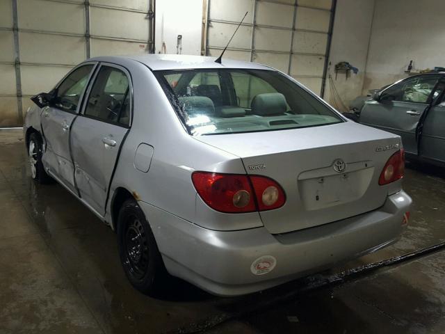 1NXBR32E65Z401685 - 2005 TOYOTA COROLLA CE SILVER photo 3