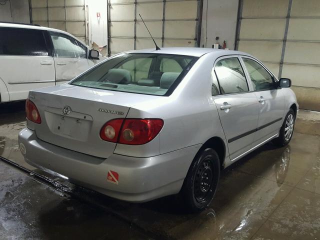 1NXBR32E65Z401685 - 2005 TOYOTA COROLLA CE SILVER photo 4