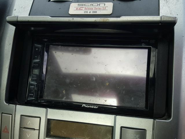 JTKDE167690301939 - 2009 TOYOTA SCION TC 黑色 照片 9