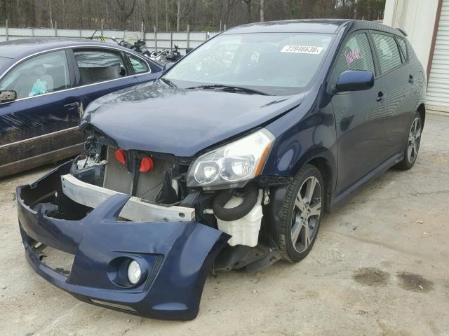 5Y2SR67089Z411758 - 2009 PONTIAC VIBE GT BLUE photo 2