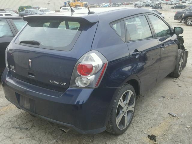 5Y2SR67089Z411758 - 2009 PONTIAC VIBE GT BLUE photo 4