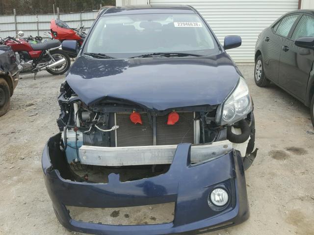 5Y2SR67089Z411758 - 2009 PONTIAC VIBE GT BLUE photo 9