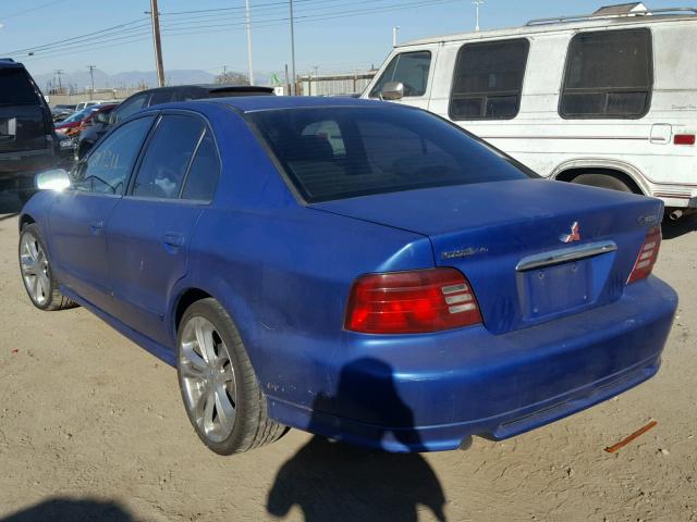 4A3AA46G21E091545 - 2001 MITSUBISHI GALANT ES BLUE photo 3