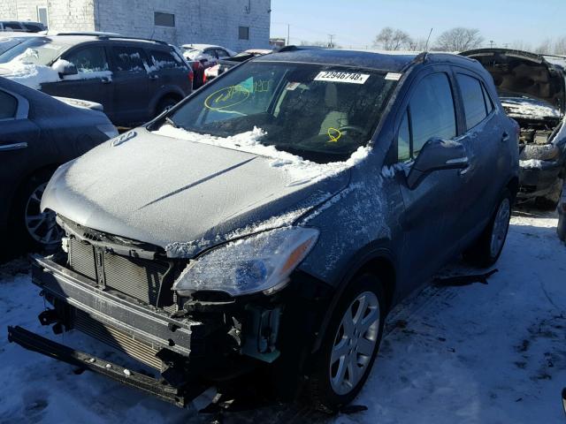 KL4CJBSBXFB138205 - 2015 BUICK ENCORE CON GRAY photo 2