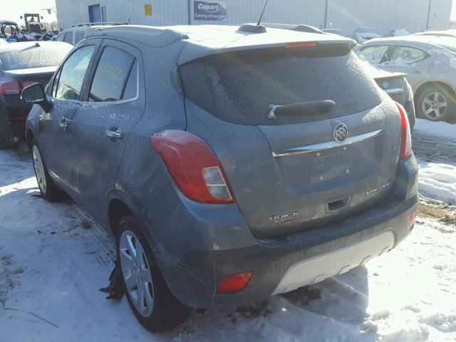 KL4CJBSBXFB138205 - 2015 BUICK ENCORE CON GRAY photo 3