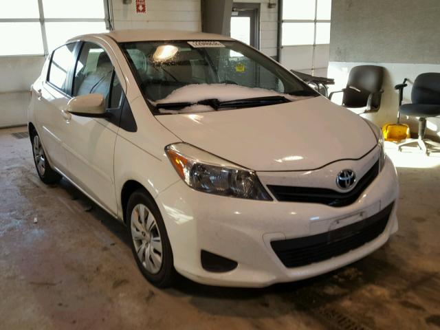 JTDKTUD39DD562912 - 2013 TOYOTA YARIS WHITE photo 1