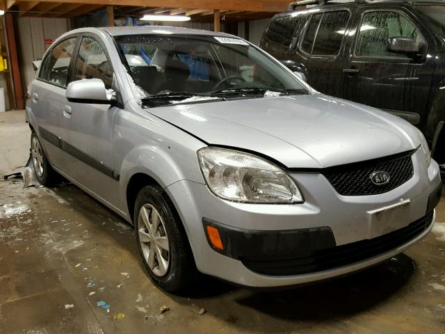 KNADE123776277328 - 2007 KIA RIO BASE SILVER photo 1