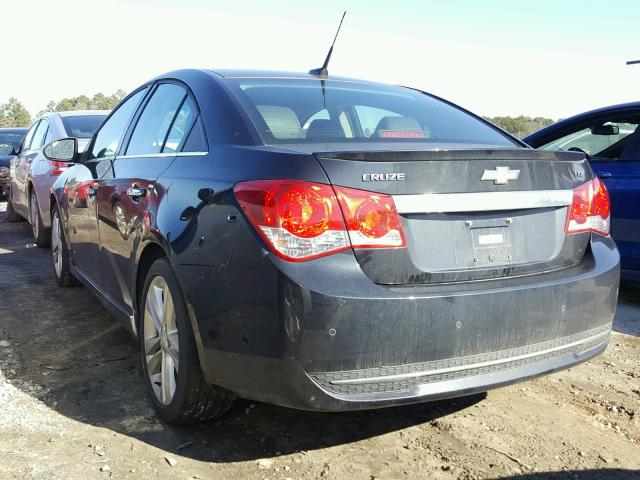 1G1PH5SC5C7279199 - 2012 CHEVROLET CRUZE LTZ BLACK photo 3