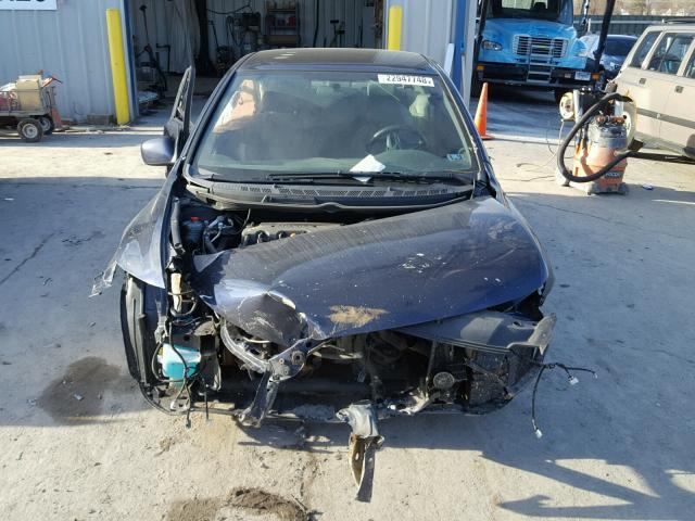 2HGFG12608H566634 - 2008 HONDA CIVIC LX BLUE photo 9