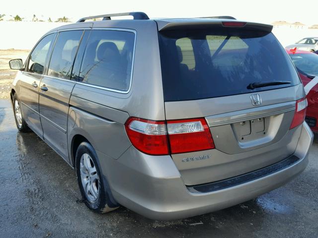 5FNRL38796B067661 - 2006 HONDA ODYSSEY EX TAN photo 3