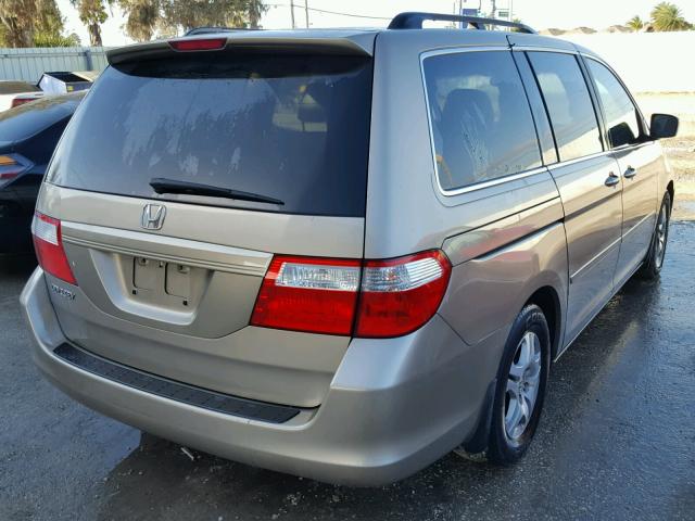 5FNRL38796B067661 - 2006 HONDA ODYSSEY EX TAN photo 4