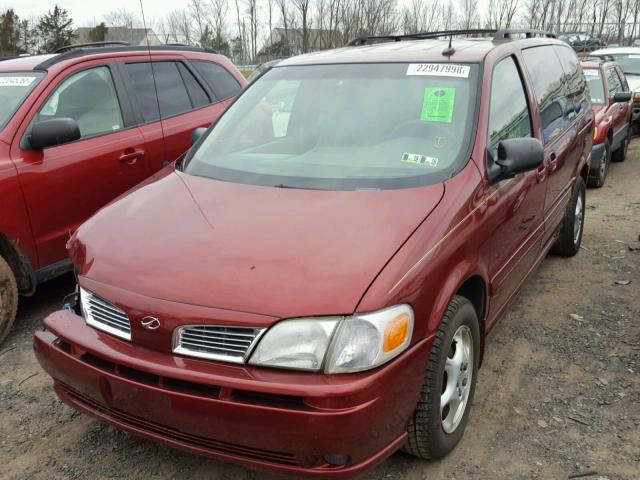 1GHDX03E23D319668 - 2003 OLDSMOBILE SILHOUETTE MAROON photo 2