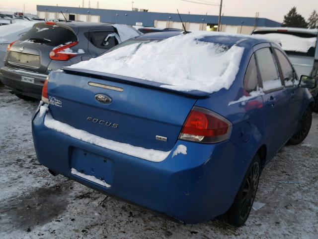 1FAHP3GN6AW148403 - 2010 FORD FOCUS SES BLUE photo 4