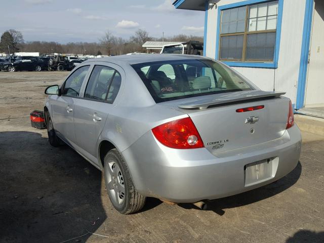 1G1AK55F177347579 - 2007 CHEVROLET COBALT LS SILVER photo 3