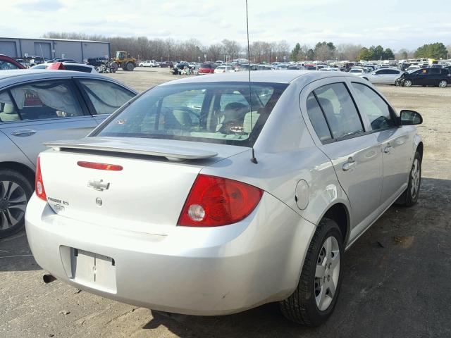 1G1AK55F177347579 - 2007 CHEVROLET COBALT LS SILVER photo 4