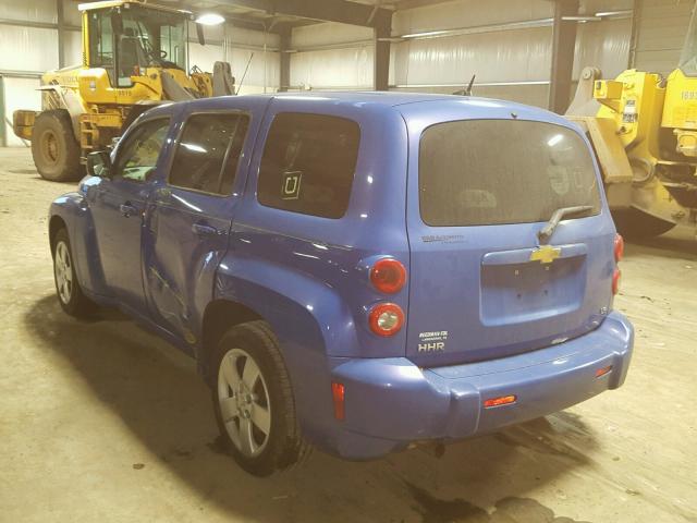 3GNDA13D08S607482 - 2008 CHEVROLET HHR LS BLUE photo 3