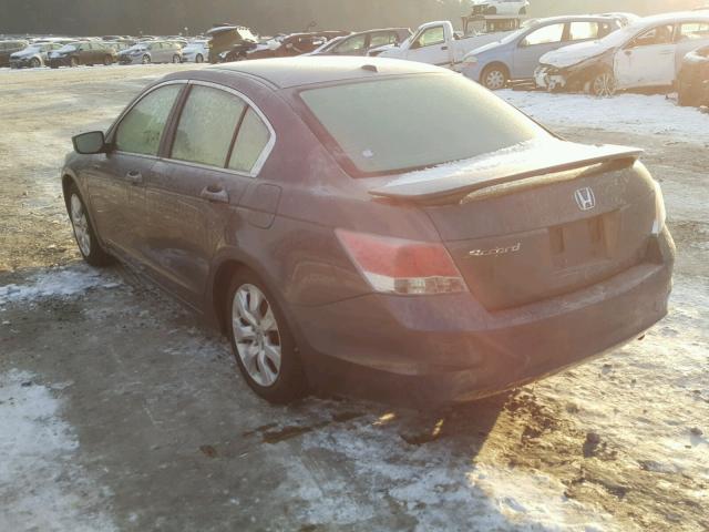 1HGCP26899A012674 - 2009 HONDA ACCORD EXL GRAY photo 3