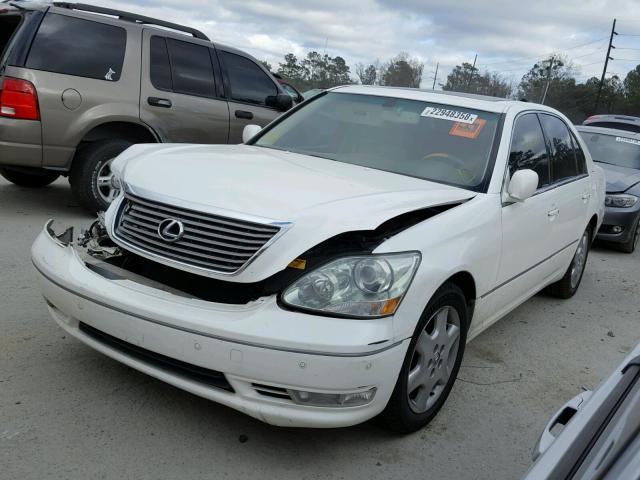 JTHBN36F150176360 - 2005 LEXUS LS 430 WHITE photo 2