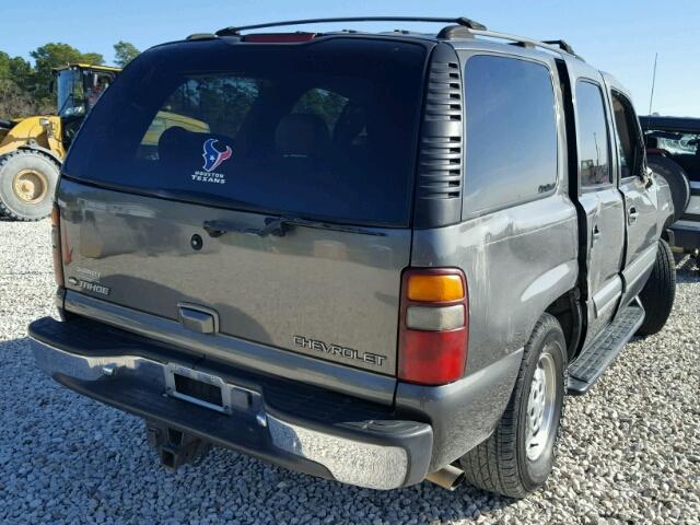 1GNEC13T01R177306 - 2001 CHEVROLET TAHOE C150 GRAY photo 4