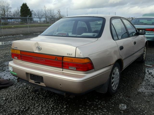 1NXAE09B1RZ124077 - 1994 TOYOTA COROLLA LE GOLD photo 4