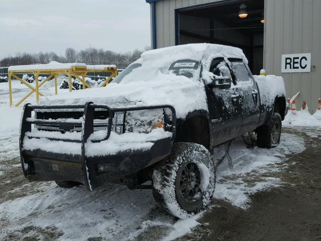 1GCHK23638F161248 - 2008 CHEVROLET SILVERADO BLACK photo 2