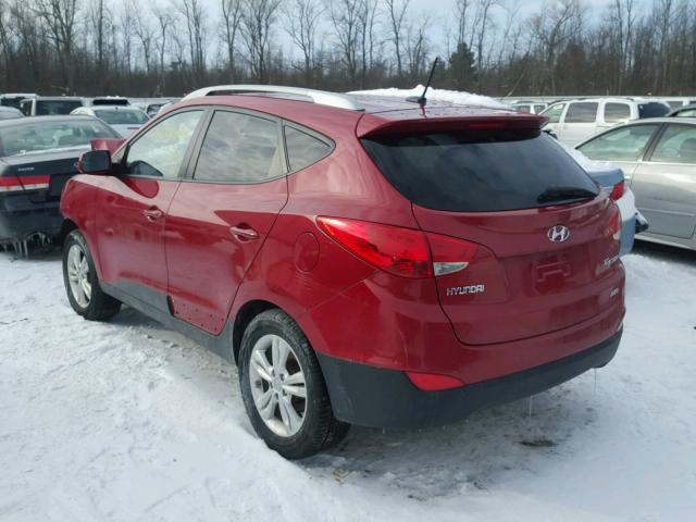 KM8JUCAC5BU212564 - 2011 HYUNDAI TUCSON GLS RED photo 3